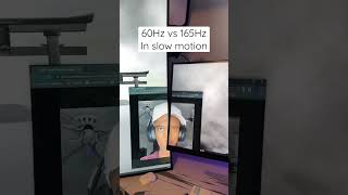 60Hz vs 165Hz in slow motion [upl. by Estella]