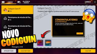 RESGATEI O NOVO CODIGUIN DO FREE FIRE 2024 CODIGUIN FF 2024 │ COMO RESGATAR CODIGUIN FREE FIRE [upl. by Ardnola]