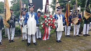 Schützenfest in Grevenbroich Kapellen 2024  Gefallenenehrung und grosser Zapfenstreich am 262024 [upl. by Isnan]