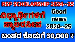 NSP SCHOLARSHIP national scholarship portal 2024 ssp scholarship portal  NSP last dateNSP form [upl. by Llevart]