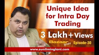 Unique Idea for Intraday Trading In Hindi  Bazaar Bites Episode30  Sunil Minglani [upl. by Llennhoj]