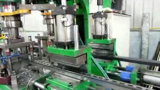 Store Fixtures Manufacturing Process  Auto Slot Punching Square amp Rectangular Tube [upl. by Dnamra]