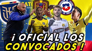 OFICIAL 26 CONVOCADOS DE FELIX SANCHEZ SELECCION ECUADOR VS VENEZUELA Y CHILE 2023 ELIMINATORIAS [upl. by Tager]