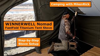 WINNERWELL Nomad Large Tent Stove Setup [upl. by Nie110]