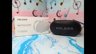 KOLEER Bluetooth speaker Unboxing amp  Best Bluetooth Speaker 2021 trending [upl. by Allcot50]