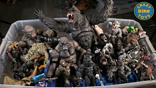 NEW 50 Gallon Surprise Box Godzilla Vs Kong Toys Haul Jurassic World Dinosaur Toys Crazy Dino [upl. by Chelsy]