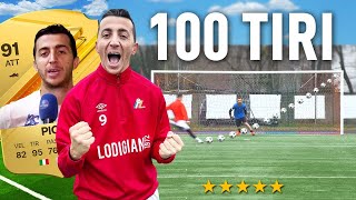 🎯⚽️ 100 TIRI CHALLENGE ANTONIO PICCI felicissimo e stanchissimo Quanti Goal Segnerà su 100 tiri [upl. by Ignaz]