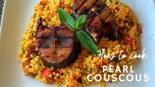 COUSCOUS RECIPE  PEARL COUSCOUS RECIPE [upl. by Rutger]