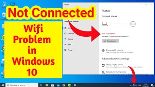 Not Connected  WiFi Not Showing in Settings on Windows 10 in HINDI  Fix WiFi Problem  Tipsamptricks [upl. by Seppala]