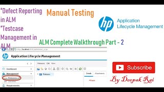 HP ALM Tool Complete Walk through Part2  Software Testing [upl. by Corder115]