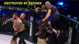 Referees vs Fighters  Craziest And Funniest Moments [upl. by Brosy]