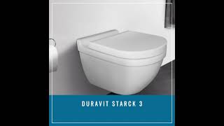 Duravit Starck 3 væghængt toilet mtoiletsæde  EAN 4053424087627 [upl. by Vogel]