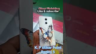 Mobile screen Redmi 5 Punching new Battarfly stikerKPStiker viralvideo shortvideo subscrib [upl. by Hurwitz]