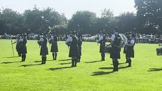 Scottish Pipe Band in Fortrose The Black Isle [upl. by Guod]