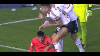 Neymar vs Otamendi  Fight Valencia vs Barcelona MUST SEE HD [upl. by Nohtiek]