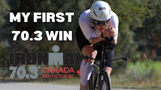 MY FIRST AGE GROUP WIN AT IRONMAN CANADA 703 [upl. by Suirred179]