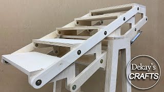 Auto lift table amp shelf  woodworking [upl. by Robby]