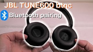 How to pair JBL TUNE600 BTNC wireless bluetooth headphones [upl. by Alrahs640]