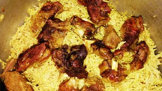 Beef kabsa rice recipe Arabic meat and riceZaiqa with shama [upl. by Kashden]