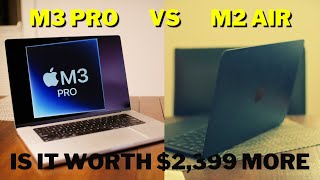 M2 MacBook Air Vs M3 Pro MacBook Pro Review  Is the base model enough [upl. by Atenaz]