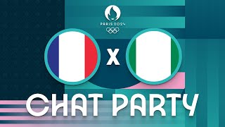 France v Nigeria  Womens Olympic Basketball Tournament Paris 2024  Chat Party ⚡🏀 [upl. by Aihsak192]