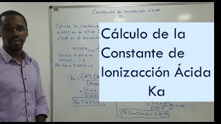 ÁcidoBase  Cálculo de Constante de Ionización Ácida Ka Ejercicio 1 [upl. by Hatti]