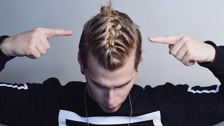 BRAIDED MAN BUN  bradmondo [upl. by Sanoj]