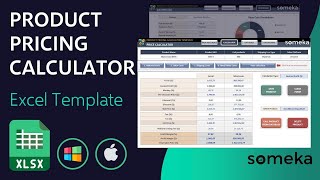 Product Pricing Calculator Excel Template  Calculate your Final Sales Price [upl. by Kelwen861]