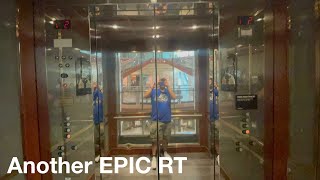 EPIC MOTOR Glass Schindler Hydraulic Elevator  Phipps Plaza Court of the South in Atlanta GA [upl. by Gnahk552]