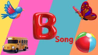 Phonic song  Letter B Song  Nursery Rhymes  Phonics for Toddlers Letter B Song  BABIES TV [upl. by Dnalevets]