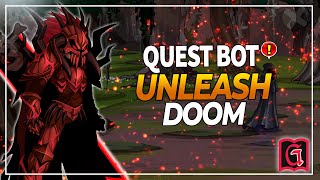 AQW  UNLEASH DOOM QUEST  VERUS DOOMKNIGHT  BADGE BOT TERMINATEMPLE GRIMLITE REV [upl. by Armitage228]