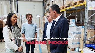 Marine Pidoux  Visite de la société Ophtalmic Compagnie [upl. by Azilanna254]