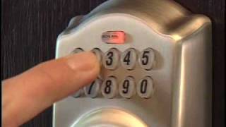 How To Use Your Schlage BE365 Keypad Deadbolt [upl. by Litnahs]