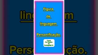 Super dica Figura de linguagem Personificação [upl. by Bromley]