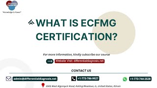 WHAT IS ECFMG CERTIFICATION  USMLE STEPI  STEPII CK  IM amp FM RESIDENTS  PA amp NPs [upl. by Henn]