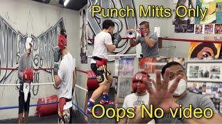 Jimuel Pacquiao Punch mitts after sparring 6round [upl. by Durst]