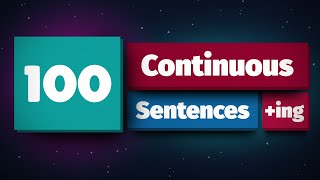 100 English Sentences in Past Continuous [upl. by Leuqim501]