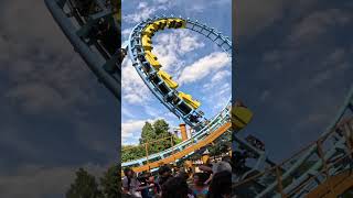 Boomerang rollback  🎢 music coaster onride pov fyp foryou fypシ゚viral rollercoaster sun [upl. by Anirahc]