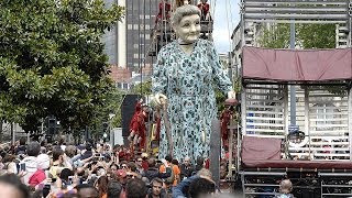 Les géants de la compagnie ROYAL de LUXE Nantes Perth Liverpool [upl. by Iseabal]