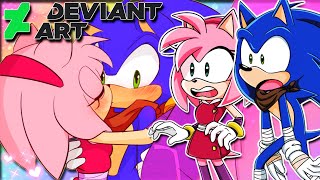 Sonic amp Amy VS DeviantArt  SONIC BOOM EDITION FT Tails [upl. by Fevre]