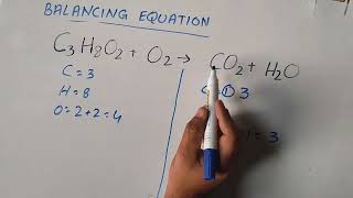 How to balance C3H8O2O2CO2H2O [upl. by Tremml]