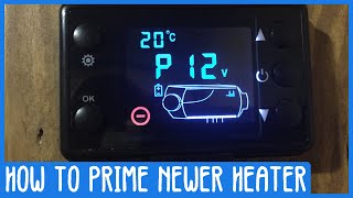 How To Prime Newer Chinese Diesel Heater  Maxz Vanlife 056 [upl. by Okim]