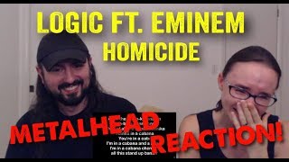 Homicide  Logic ft Eminem REACTION by metalheads [upl. by Daggett]