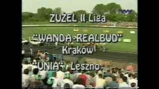 WandaRealbud Kraków  Unia Leszno 19051996 TV Wisła [upl. by Ecnerwal]