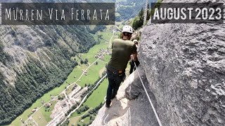 Mürren Via Ferrata  Lauterbrunnen  Switzerland [upl. by Garfield658]