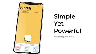 Portable Appliance Testing PAT Testing App From iCertifi [upl. by Otineb400]