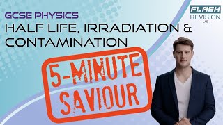 5Minute GCSE Physics Radioactivity  HalfLife amp Contamination and Irradiation [upl. by Anaitsirhc]