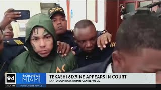 Tekashi 6ix9ine appears in Dominican Republic court [upl. by Yramliw]