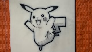 🔥TATUAJE a MANO ALZADA  tatuaje PIKACHU 3rl [upl. by Calesta251]