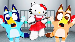 Bluey and Bingo Escape HELLO KITTY PRISON RUN [upl. by Nowaj]